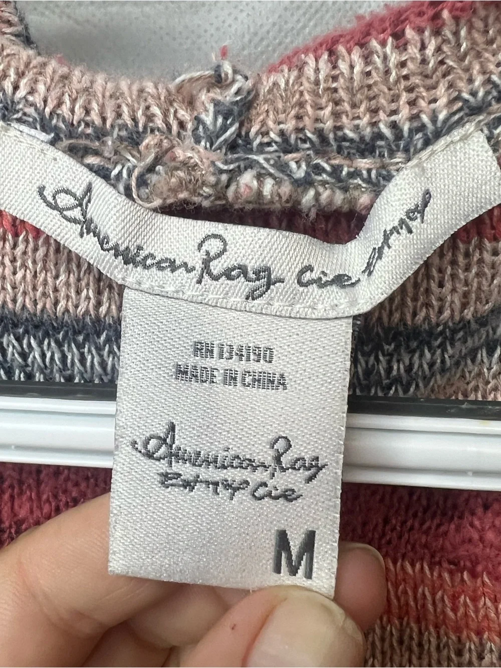 American Rag Cie Vintage Western BoHo Hooded 100% Cotton Open Cardigan
